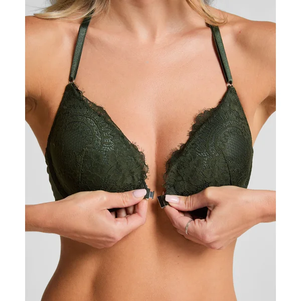 Soutien-gorge à armatures rembourré push-up Amara - Vert