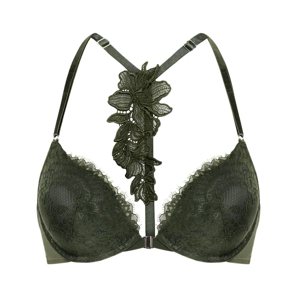 Soutien-gorge à armatures rembourré push-up Amara - Vert