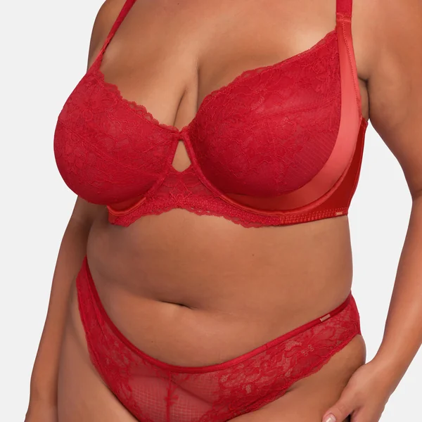 Soutien-Gorge à armatures rouge Dorina
