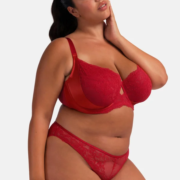 Soutien-Gorge à armatures rouge Dorina