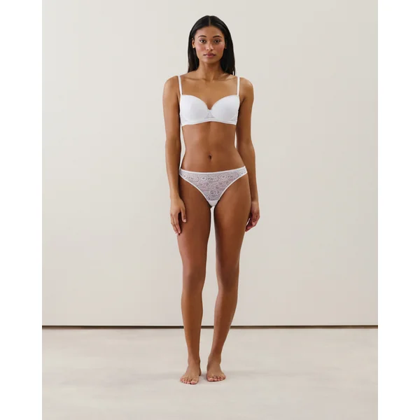 Soutien-gorge à coque fine en dentelle florale