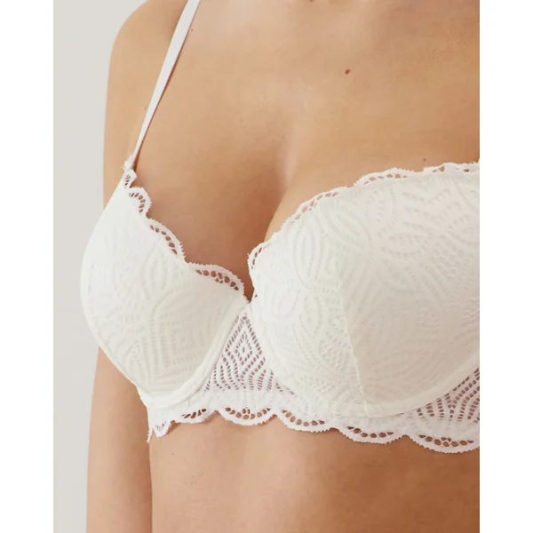 Soutien-gorge à coques fines en dentelle