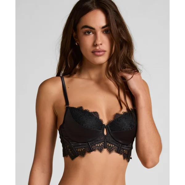 Soutien-gorge à la palangre à armatures préformé Zoé - Noir