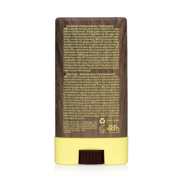 Stick Solaire Visage Résistant A L'eau Spf 30 - Original Sun Bum