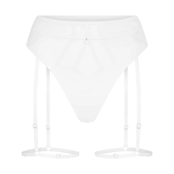 String avec porte-jarretelles Withney - Blanc