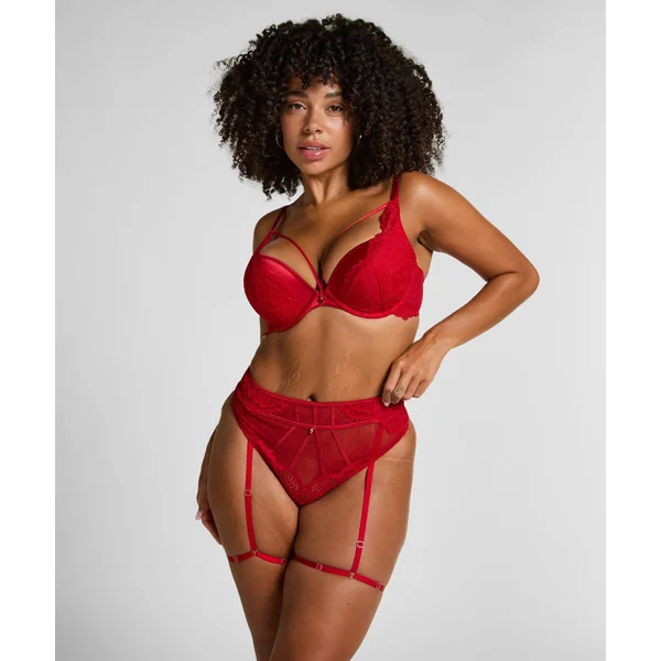 String avec porte-jarretelles Withney - Rouge