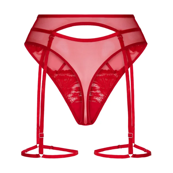 String avec porte-jarretelles Withney - Rouge