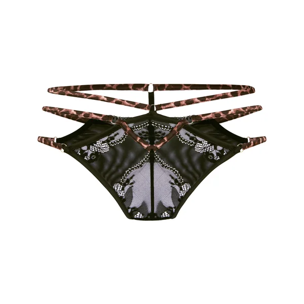 String Brésilien Ouvert Tasha - Noir
