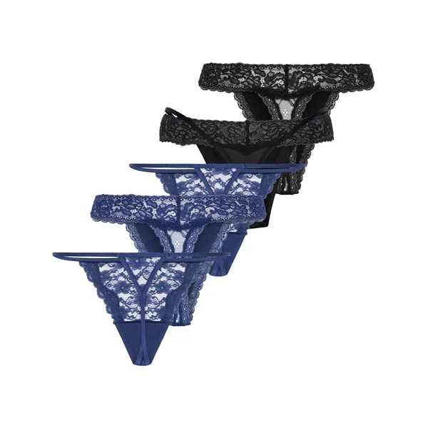 String Fashion Lot de 5 - Bleu