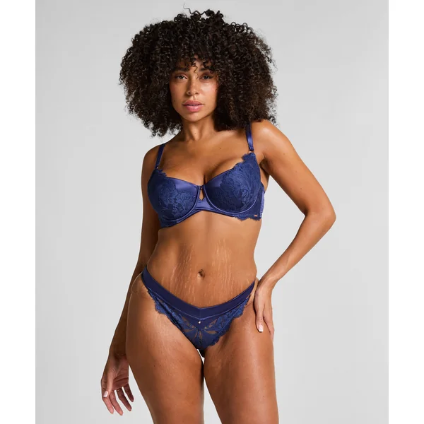 String jambe haute Grace - Bleu