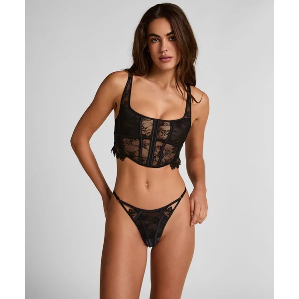 String jambe haute Julia - Noir