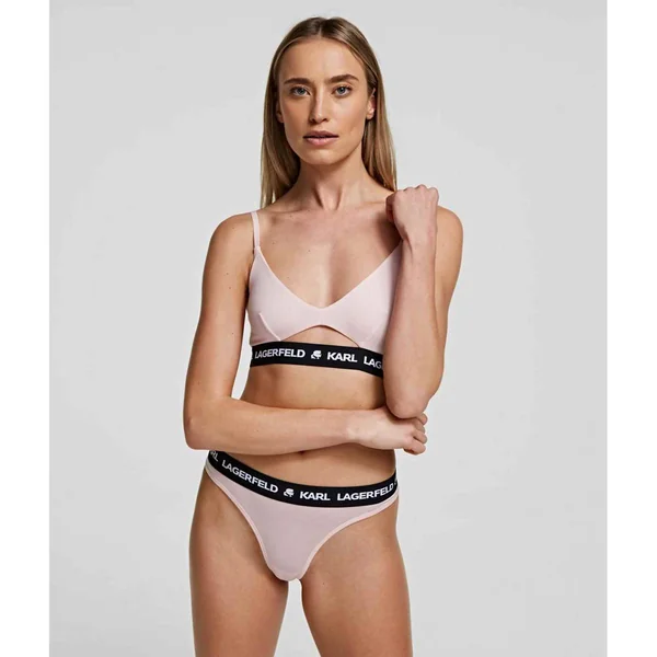 String logoté - Rose Karl Lagerfeld
