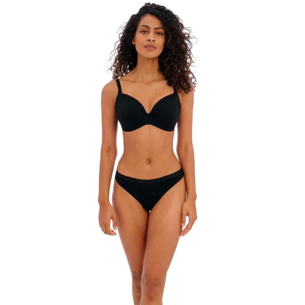String Noir FREYA CHILL en coton modal Freya