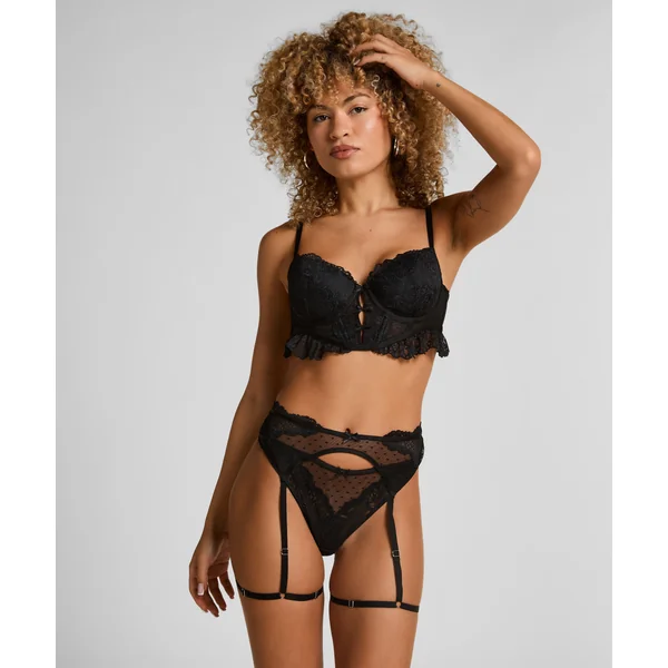 String porte-jarretelles Posie - Noir