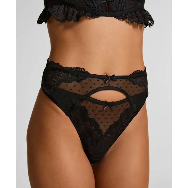 String porte-jarretelles Posie - Noir