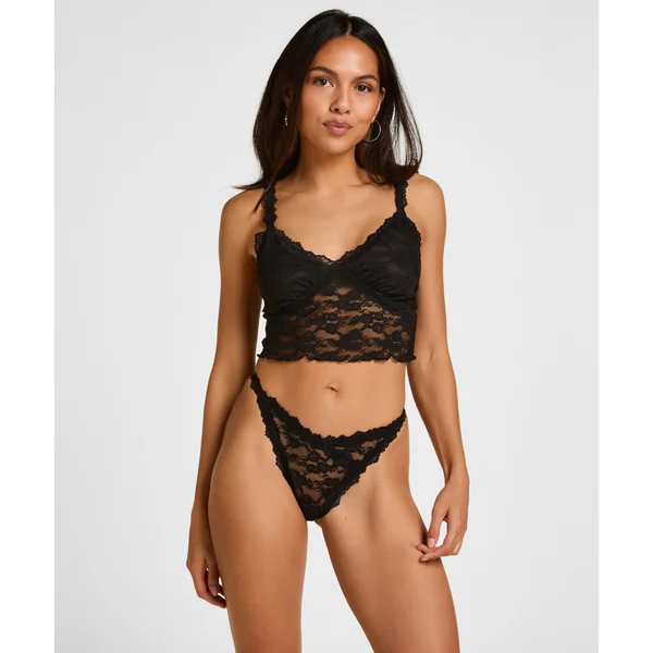 String taille haute Aveline - Noir