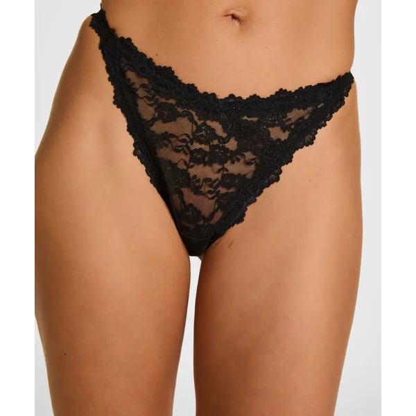 String taille haute Aveline - Noir
