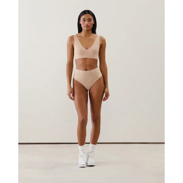 String taille haute en microfibre