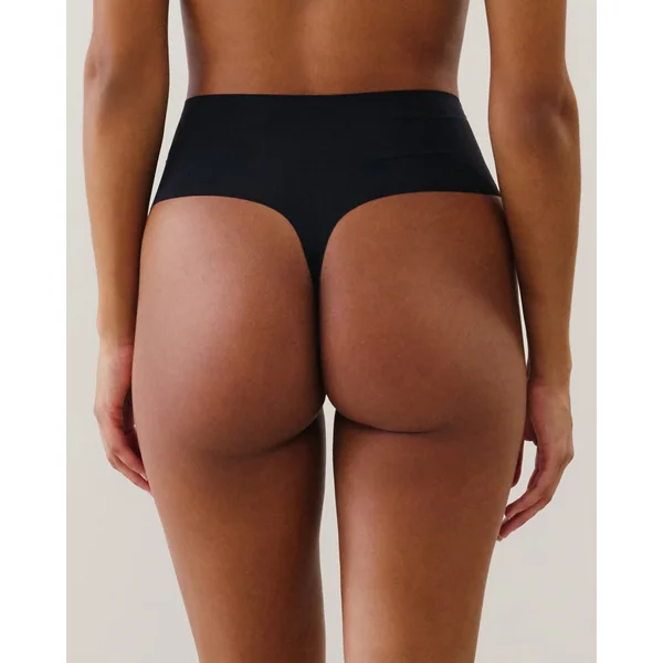 String taille haute en microfibre