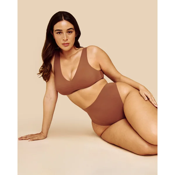 String taille haute en microfibre