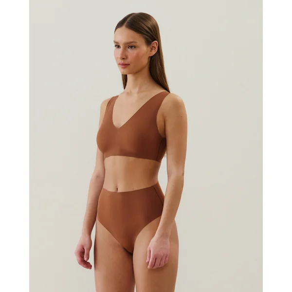 String taille haute en microfibre
