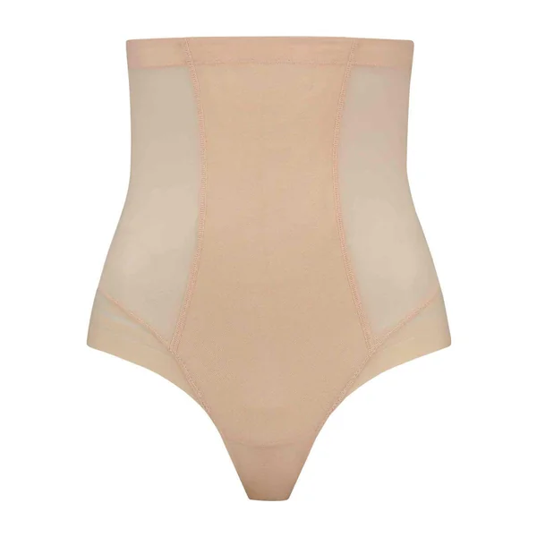 String taille haute gainant Beige Bye Bra Powermesh Shapewear Bye Bra