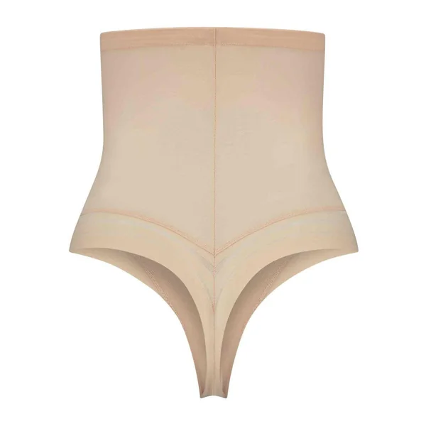 String taille haute gainant Beige Bye Bra Powermesh Shapewear Bye Bra