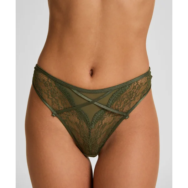 String Taille Haute Highleg Isabelle - Vert