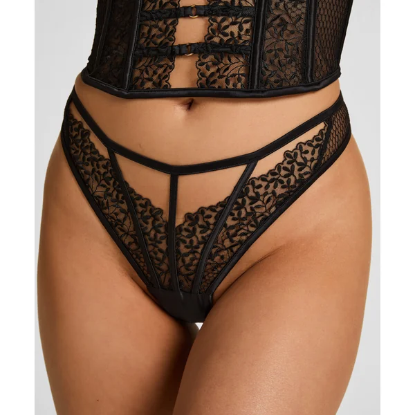 String Taille Haute Kristina - Noir