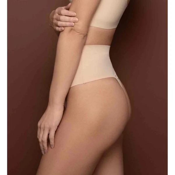String taille midi invisible Beige Bye Bra Invisible Shapewear Bye Bra