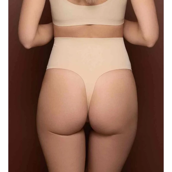 String taille midi invisible Beige Bye Bra Invisible Shapewear Bye Bra