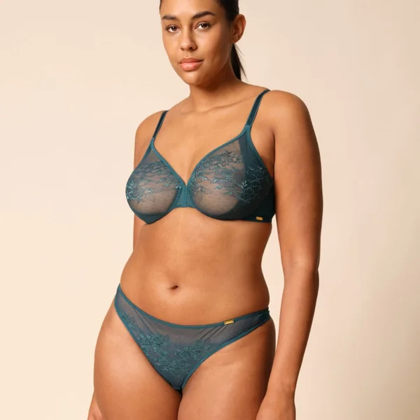 String vert foncé Gossard Glossies Lace