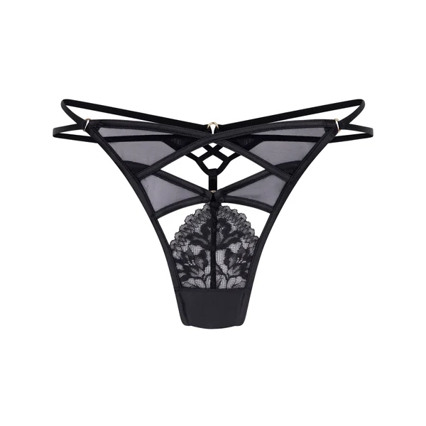 String échancré Amel - Noir