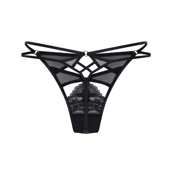 String échancré Amel - Noir