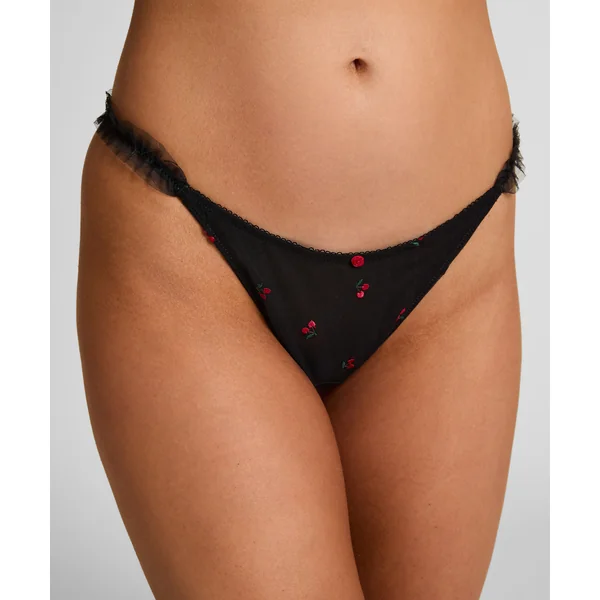 String échancré Chelsey - Noir