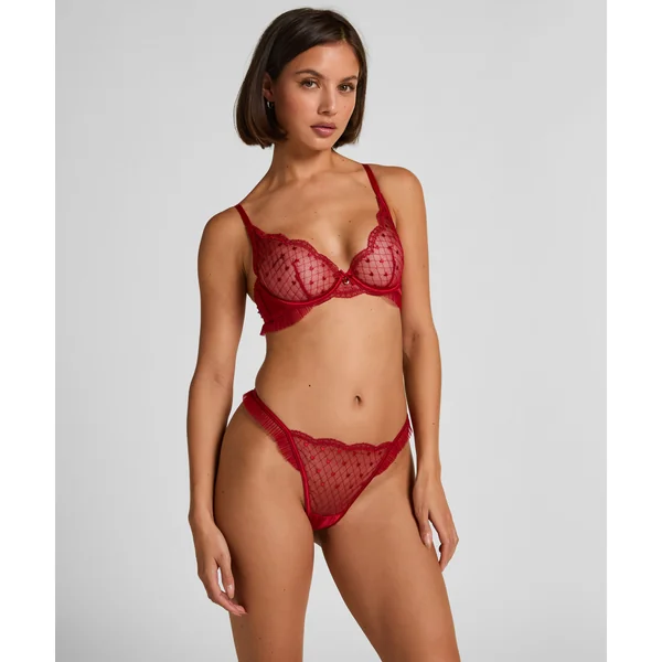 String échancré Cordelie - Rouge