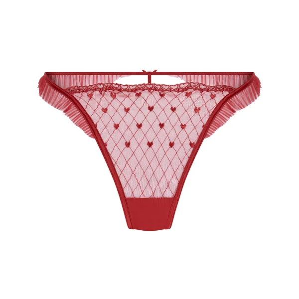 String échancré Cordelie - Rouge