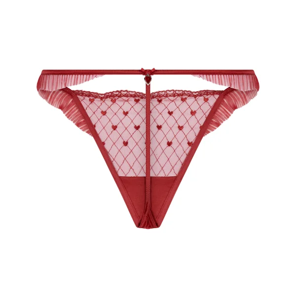 String échancré Cordelie - Rouge