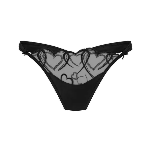 String échancré Olivia - Noir