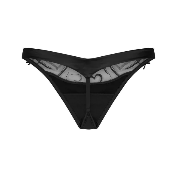 String échancré Olivia - Noir