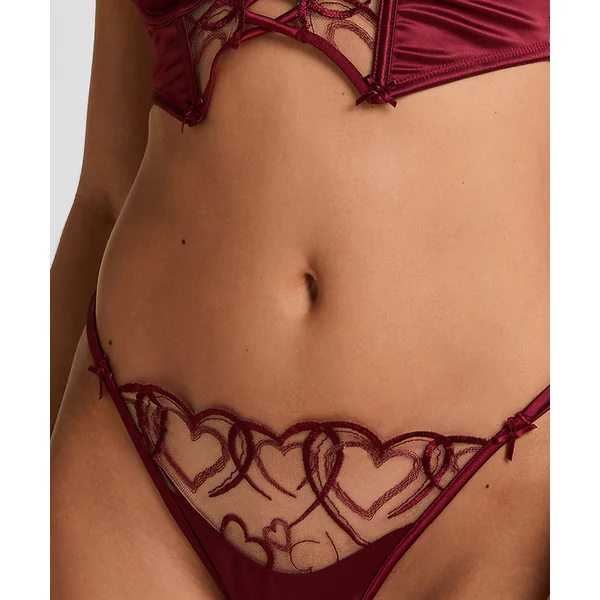 String échancré Olivia - Rouge