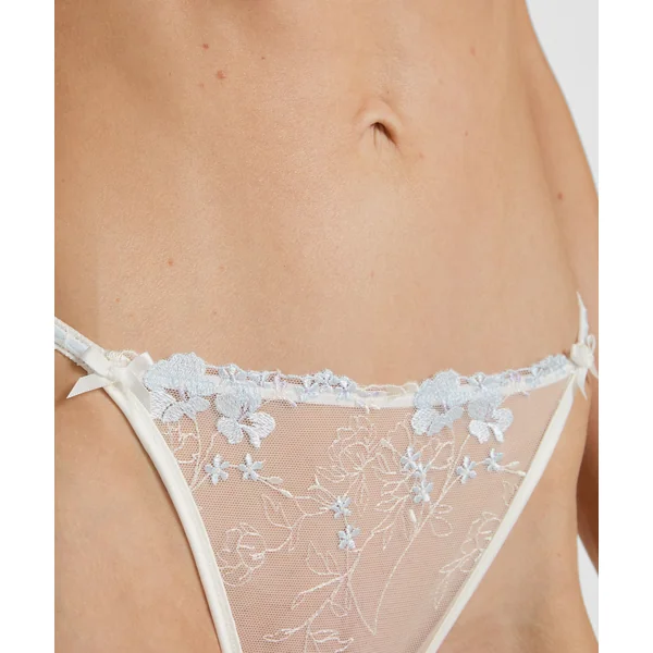 String échancré Peonie - Blanc