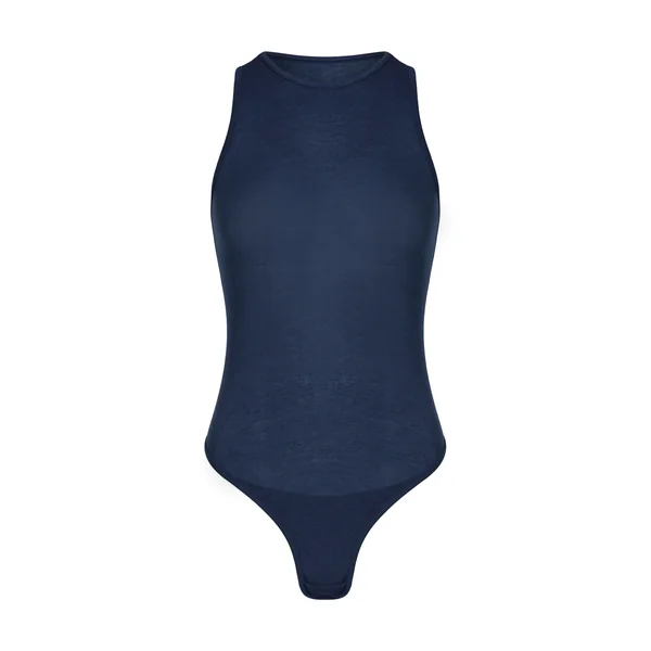 super soft Body haut avec cachemire - Bleu
