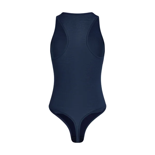 super soft Body haut avec cachemire - Bleu