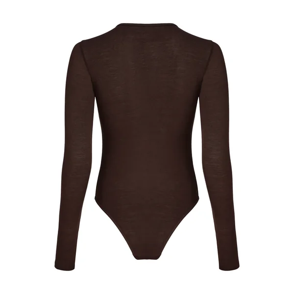 super soft Body haut avec cachemire - Marron