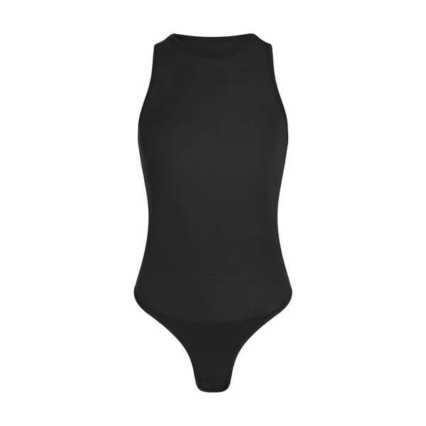 super soft Body haut avec cachemire - Noir