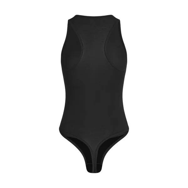 super soft Body haut avec cachemire - Noir