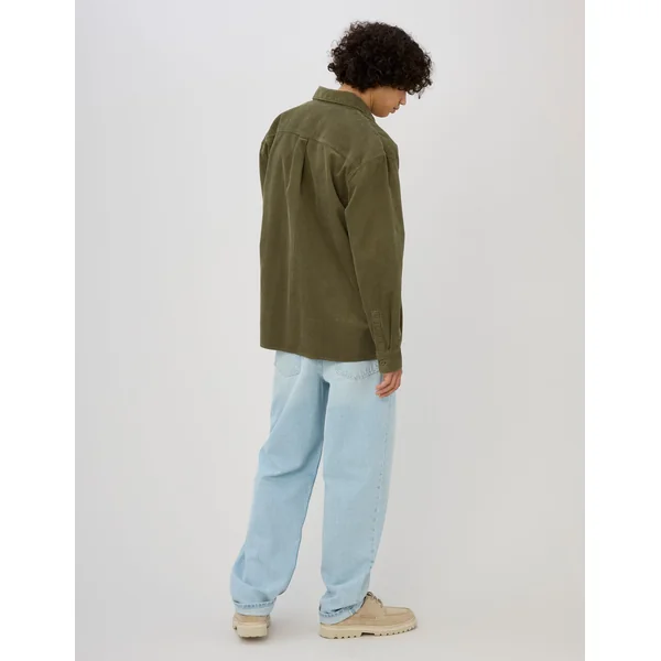 Surchemise en velours Vert Kaki