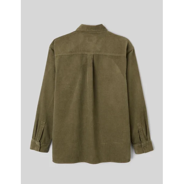 Surchemise en velours Vert Kaki
