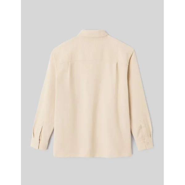 Surchemise texturée unie Blanc cassé